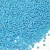 Miçangas 12/0 na cor leitosa azul, usadas para artesanato, em quantidade de 500 gramas