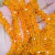 Rondela de cristal laranja de 10mm