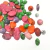 Mix de contas listradas coloridas para artesanato em diferentes formatos e cores variadas como verde, rosa, laranja, roxo e cinza