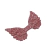 aplique asas com glitter rosa 3x4cm