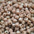 Beads quadrados passantes leitosos 10x10mm em tons de marrom