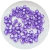 miçanga quadrada passante 10x10mm cubinho acrílico roxo claro