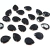 Chaton engrampado gota 18x25mm preto