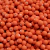 Bolas emborrachadas laranjas de 6mm com furo central para artesanato