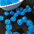 Entremeio resina coração 16x16mm azul opal 250g