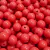 Bolas lisas de plástico vermelho, diâmetro de 12mm