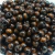 Conta de madeira verniz marrom 10mm para artesanato