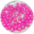 miçanga quadrada passante 10x10mm cubinho acrílico rosa neon