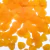 Pingente folha 10x14mm laranja