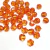 Botões acrílicos sextavados laranja, 16mm