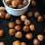 Conta resina coração 16x16mm caramelo mesclado