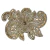 aplique flor de strass