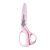 Tesoura para tecido rosa com tampa protetora e lâmina de aço inoxidável de 20,5 cm