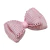 Aplique laço com lurex rosa