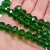 Rondela de cristal verde de 10mm, com 60 peças em um fio
