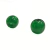 Contas de vidro verde transparente, redondas, com 26x28mm para montagem de guias