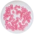 quadrados passantes transparentes rosa com 8x8mm