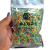 Pacote de pedrarias Misturinha Colors Fun 100g com diversas contas coloridas.