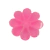 Caixa organizadora em formato de flor com 8 divisórias, cor rosa.