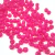 Miçangas Tererê cítricas cor rosa de 10mm espalhadas