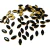 Chaton engrampado 6x12mm preto