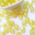 Conta Acrílica Sextavada 12mm Amarelo