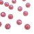 Bolas de resina 14mm mescladas na cor rosa, ideal para artesanato e confecção de bijuterias.