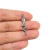 Pingente em forma de cobra com 2,8cm de altura