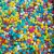 Misturinha Colors Fun 100g, uma mistura colorida de pedrarias em diversos formatos e cores vibrantes.