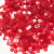 Paetê 5mm redondo transparente vermelho