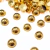 meia pérola metalizada abs dourado