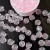 Conta Acrílica Sextavada 16mm Rosa