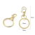 Fecho mosquetão dourado com argola