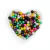 pérolas coloridas com diferentes tamanhos e cores, ideal para artesanato.