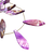 Fio de madrepérola folha em tons de roxo, utilizado para artesanato.