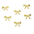 Tag de Metal Laço 38x25mm Dourado 50 peças