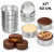 Kit 60 Formas redondas Número 2 em flandres 70ml assar pão de mel alfajor bolinhos doces salgados