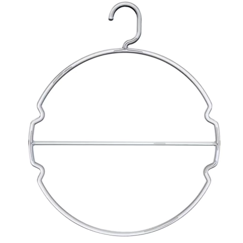 Kit 50 cabides de biquini lingerie transparente acrílico PS redondo peças íntimas