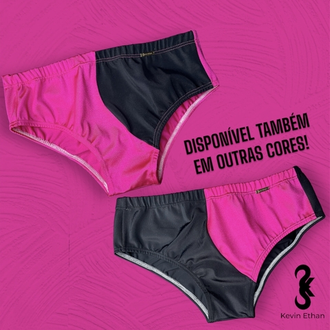 SUNGA ROSA E PRETO 4CM A 15CM LATERAL!