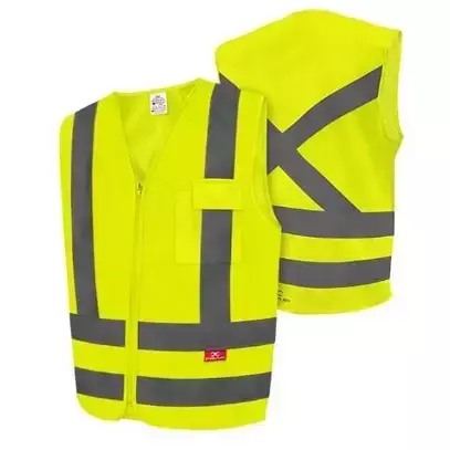 Colete Refletivo Fluorescente com Bolso - SteelFlex