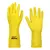 Luva De Latex Amarela Multiuso Limpeza Volk - comprar online
