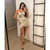 Vestido Trancoso Branco e Dourado - loja online
