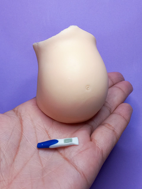 kit Barriga + teste de gravidez para barbie