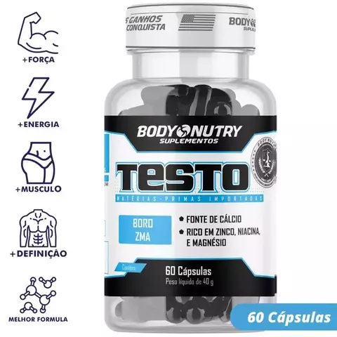 Body Nutry Testo 60 Cápsulas Boro Zma Suplemento - comprar online