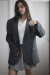 Blazer Alfaiataria Oversized Cinza Chumbo - loja online