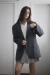 Blazer Alfaiataria Oversized Cinza Chumbo - comprar online