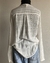 Blusa branca delicada c/ leve transparencia - loja online