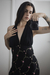 Vestido Vintage Bordado Preto na internet