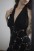 Vestido Vintage Bordado Preto - O Brechó Que Me Faltava 