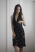 Vestido Vintage Bordado Preto - comprar online